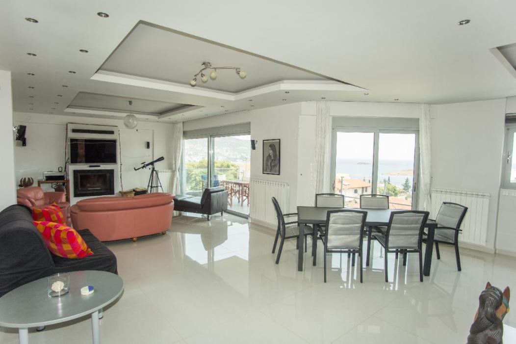 Seaview Pool Villa Near Beach And Athens Airport Pórto Ráfti Eksteriør bilde