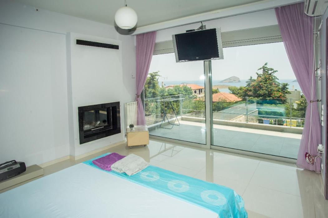 Seaview Pool Villa Near Beach And Athens Airport Pórto Ráfti Eksteriør bilde