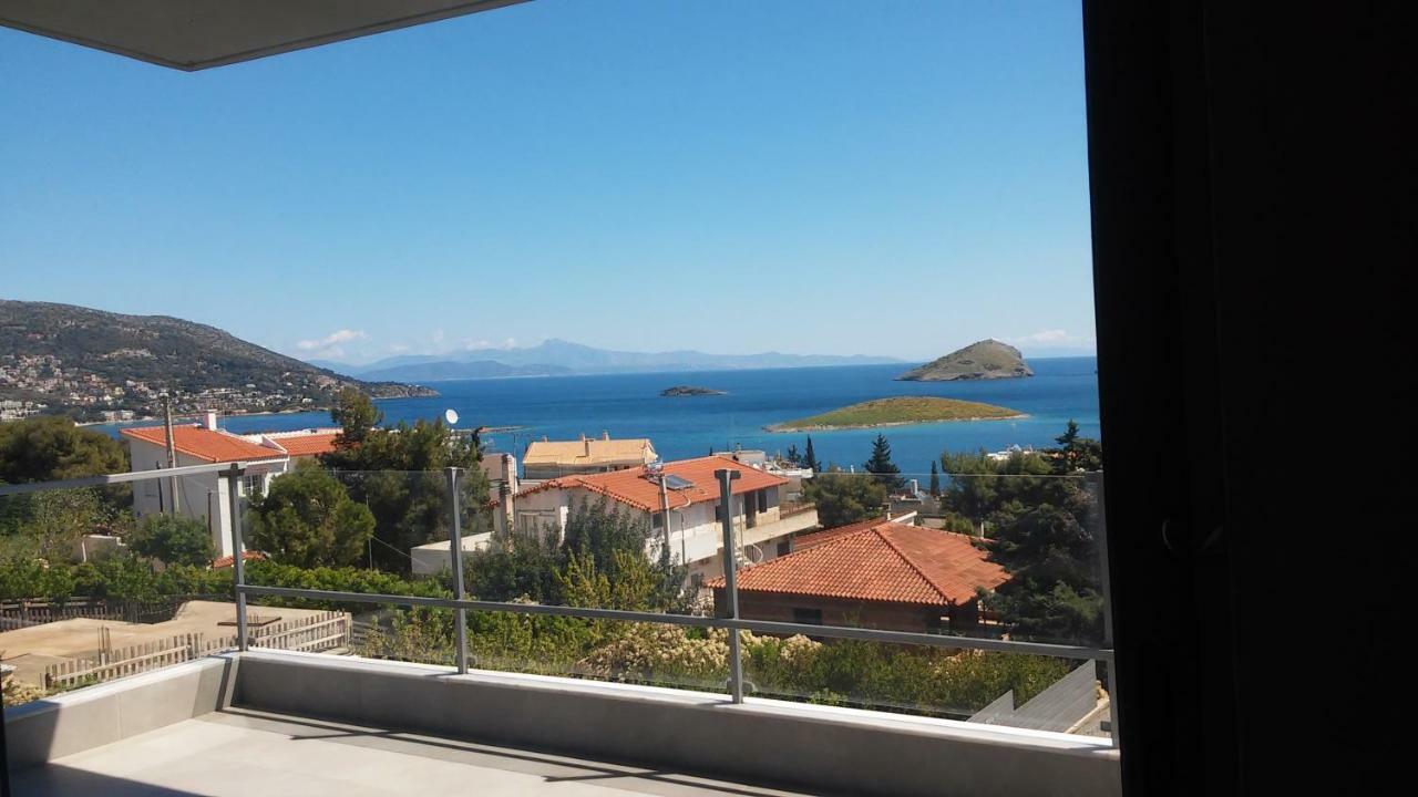 Seaview Pool Villa Near Beach And Athens Airport Pórto Ráfti Eksteriør bilde
