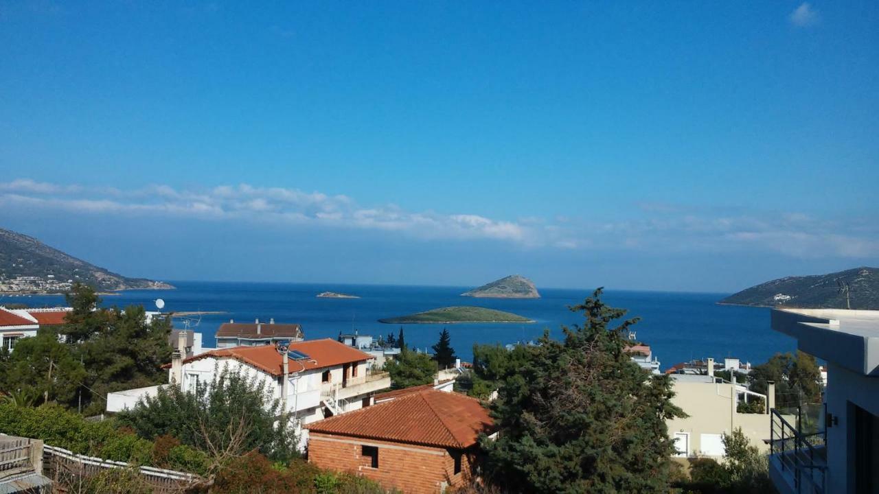 Seaview Pool Villa Near Beach And Athens Airport Pórto Ráfti Eksteriør bilde